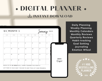 Hardcover Spiral 2025 Weekly Planner