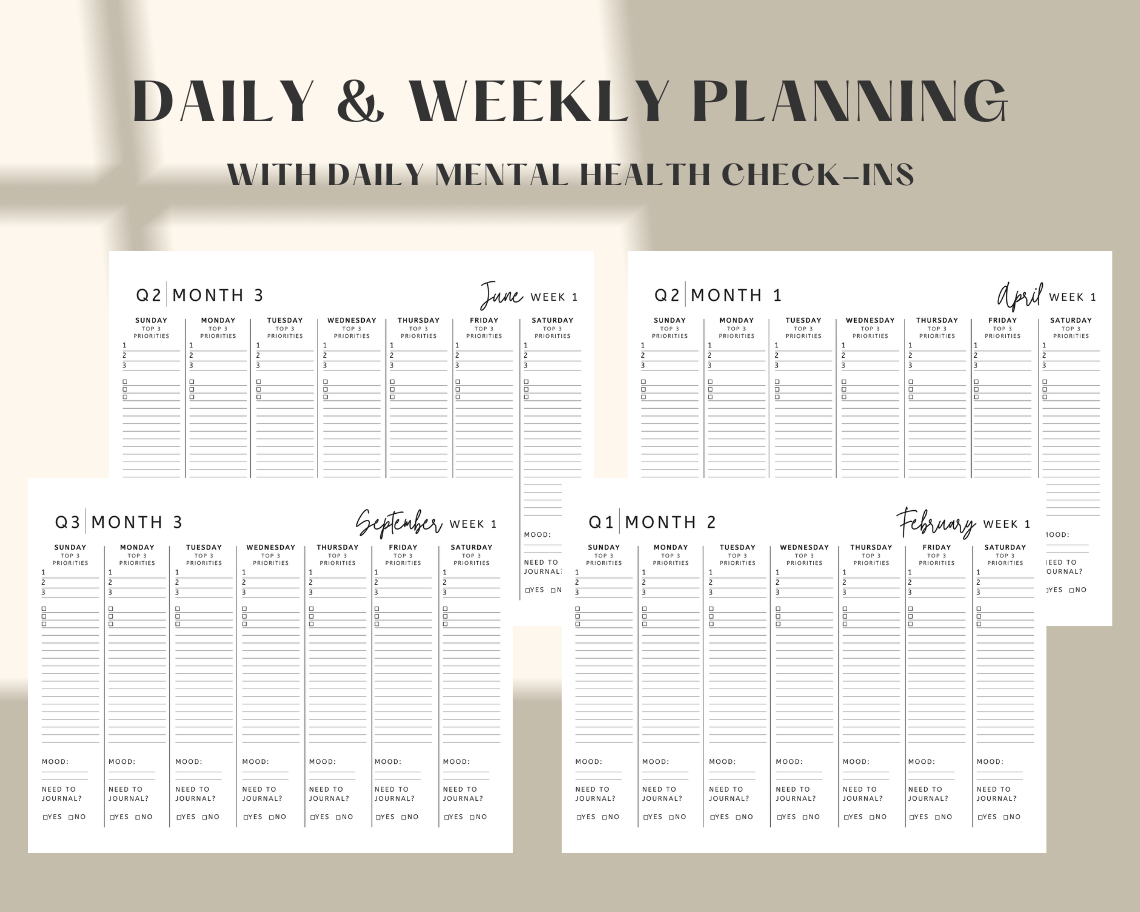 Hardcover Spiral 2025 Weekly Planner